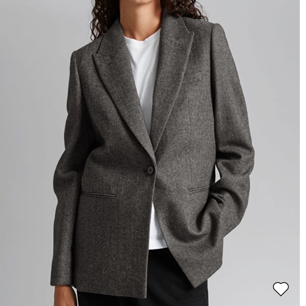 &Other Stories Oversized Pinstripe Blazer / Size 8